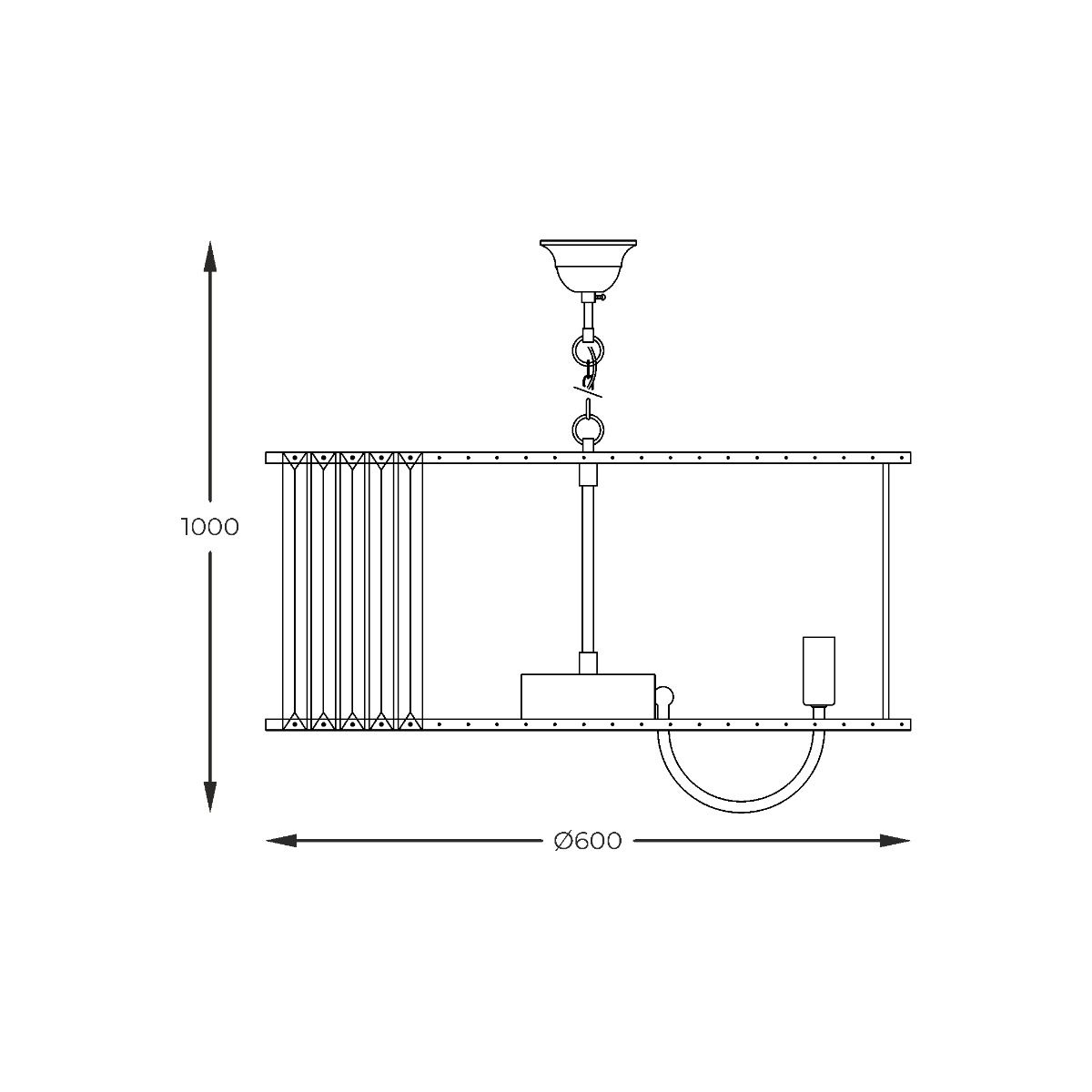 Klasikinis pakabinamas šviestuvas 1906/10 PARIS