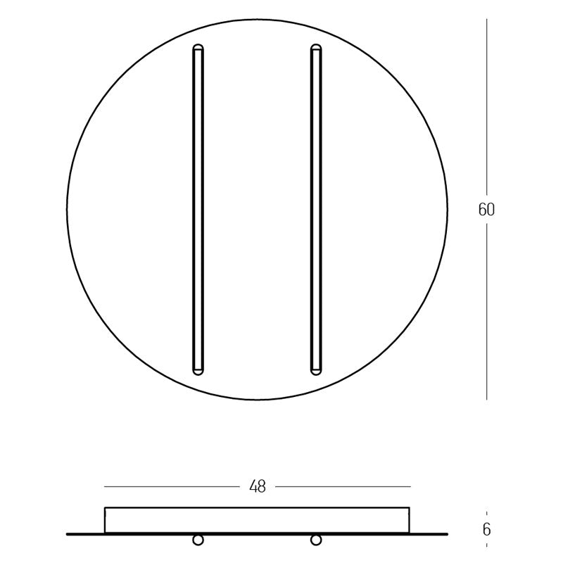 Lubinis šviestuvas 2570 43W 3000K