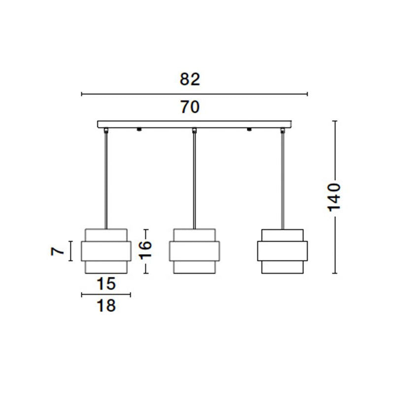 Modernus pakabinamas šviestuvas SIANNA 9236382