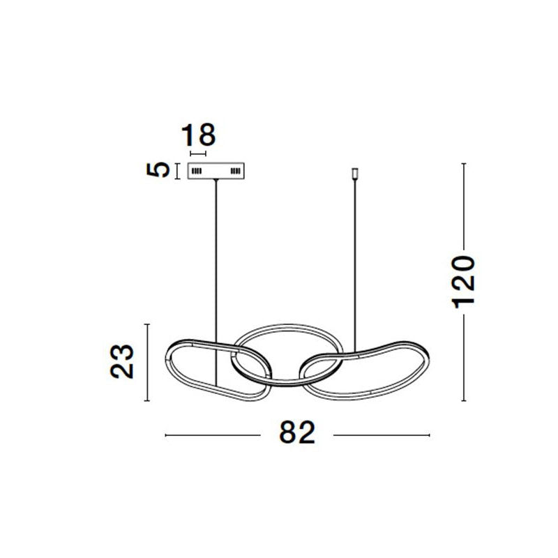 Modernus pakabinamas šviestuvas GIRISH 9248110