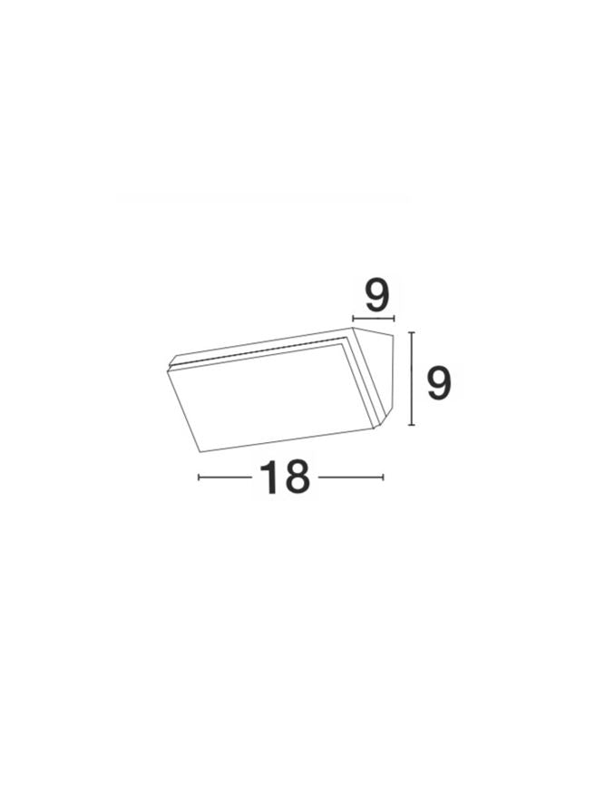 Sieninis lauko šviestuvas 12W KEEN 9270027