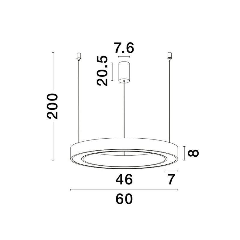 Modernus pakabinamas šviestuvas MORBIDO 9345638