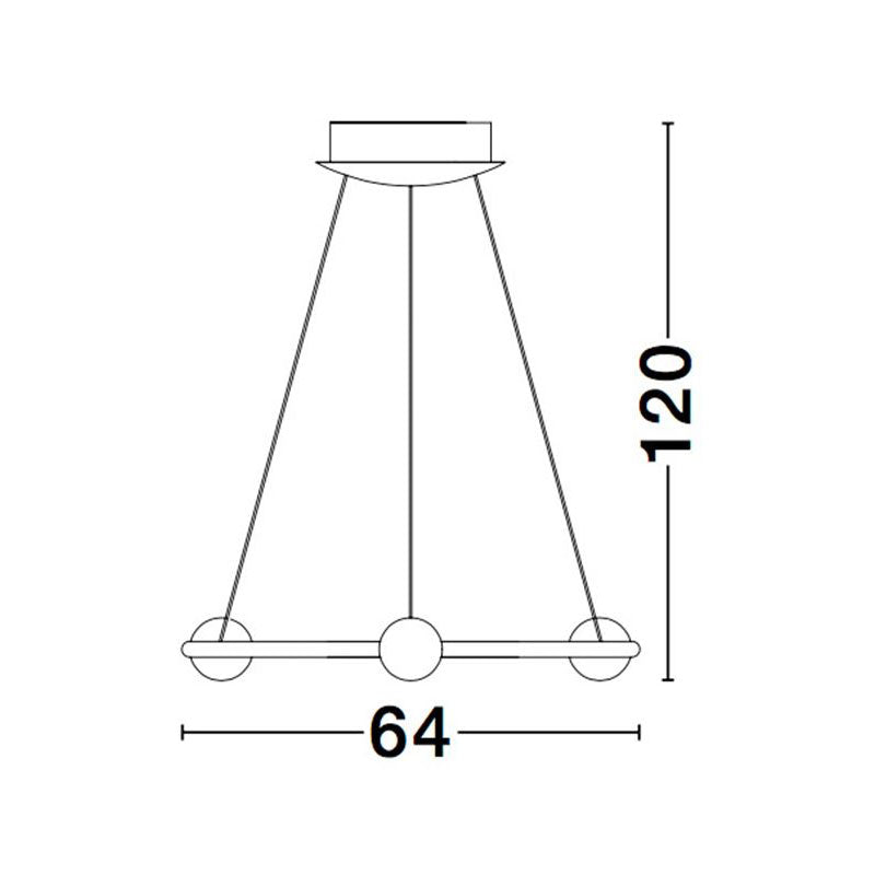 Modernus pakabinamas šviestuvas CELIA 3000K 36W 9820601