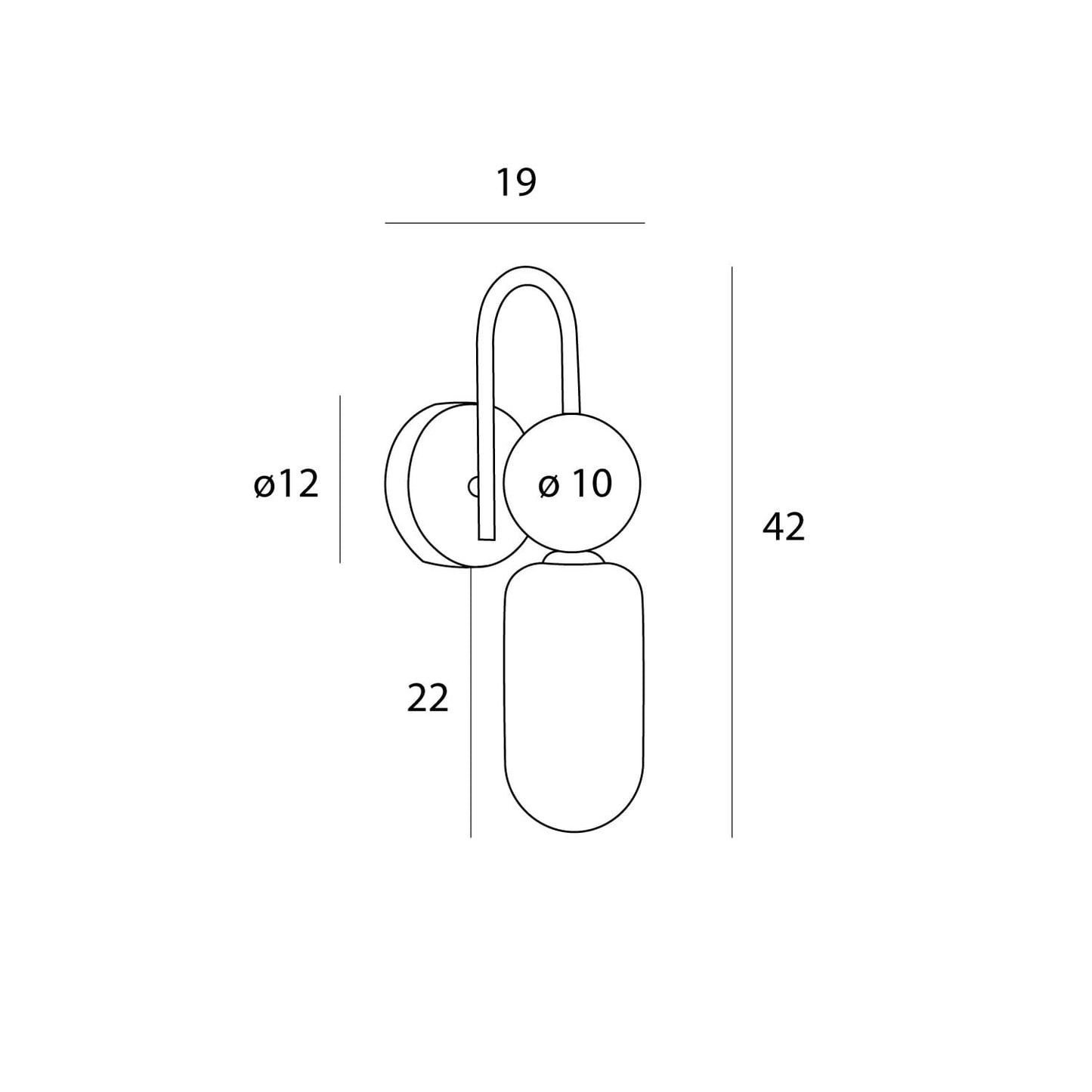 Sieninis šviestuvas W0380 Roma Gold