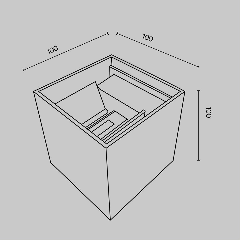 Sieninis lauko šviestuvas Fulton O572WL-L6B