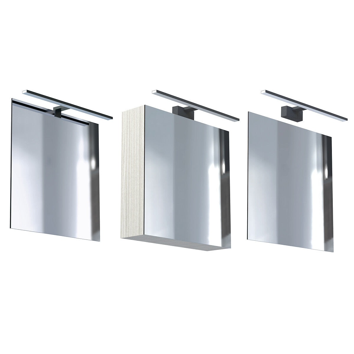 Sieninis veidrodžio šviestuvas voniai CEZANNE LED M 3000K 12W 10670