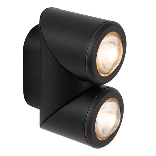Sieninis lauko šviestuvas ERIN juodas 2700K IP65 15820/10/30