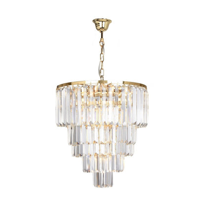 Klasikinis pakabinamas šviestuvas AMEDEO 17106/6+3+1-GD+CL