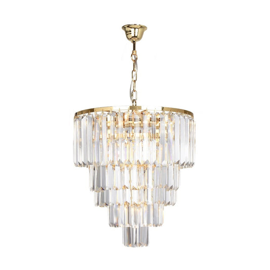 Klasikinis pakabinamas šviestuvas AMEDEO 17106/6+3+1-GD+CL