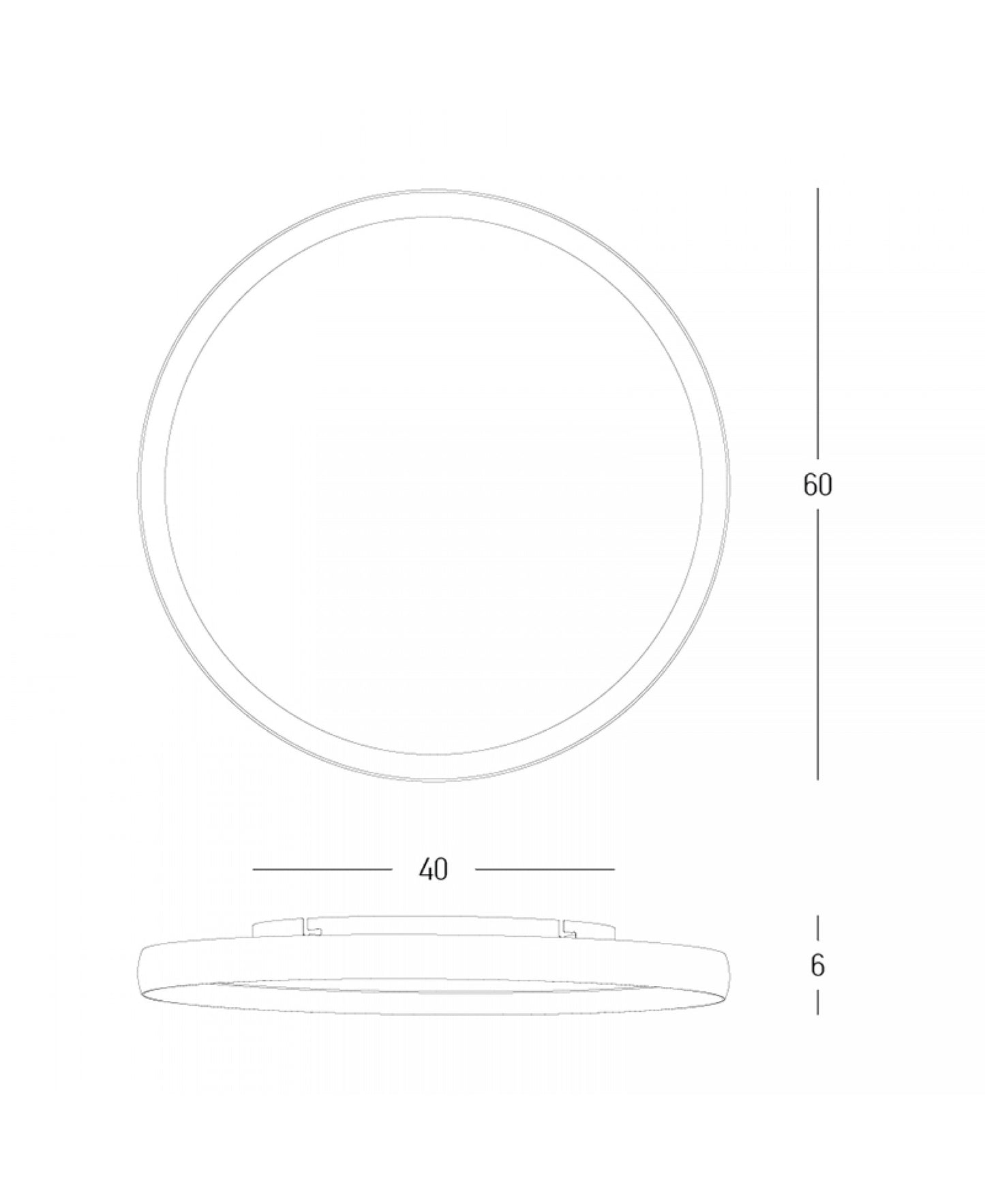 Lubinis šviestuvas 25190 42W 2700K-3000K-4000K