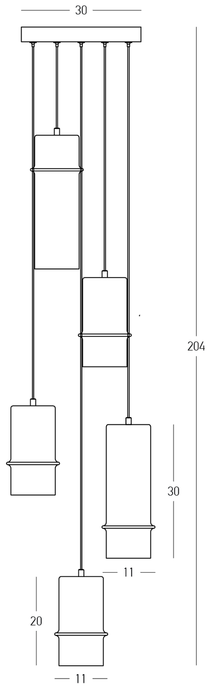 Modernus pakabinamas šviestuvas 2535 21W 3000K