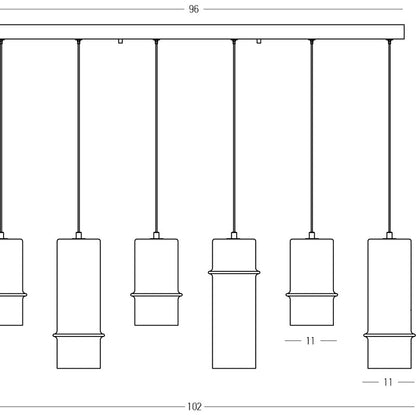 Modernus pakabinamas šviestuvas 2537 26W 3000K