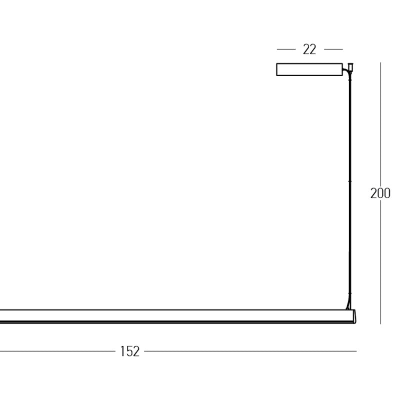 Modernus pakabinamas šviestuvas 2556 32W 3000K