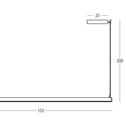 Modernus pakabinamas šviestuvas 2556 32W 3000K