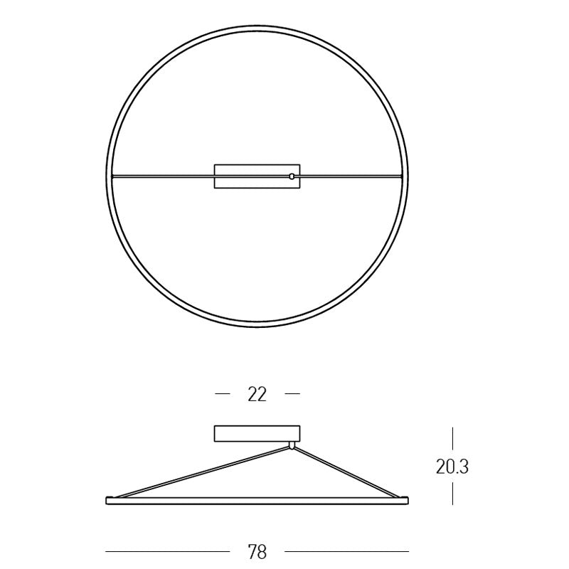 Lubinis šviestuvas 2566 51W 3000K