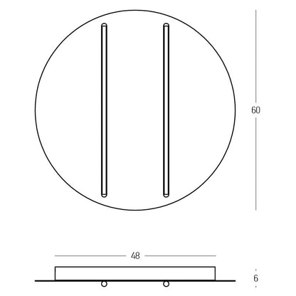 Lubinis šviestuvas 2570 43W 3000K