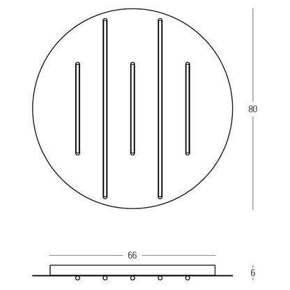 Lubinis šviestuvas 2572 52W 3000K