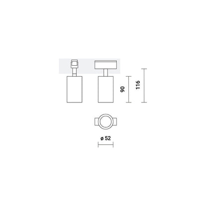 Magnetinės Insight sistemos SPOT šviestuvas 15W 3000K 36.0141.01.830
