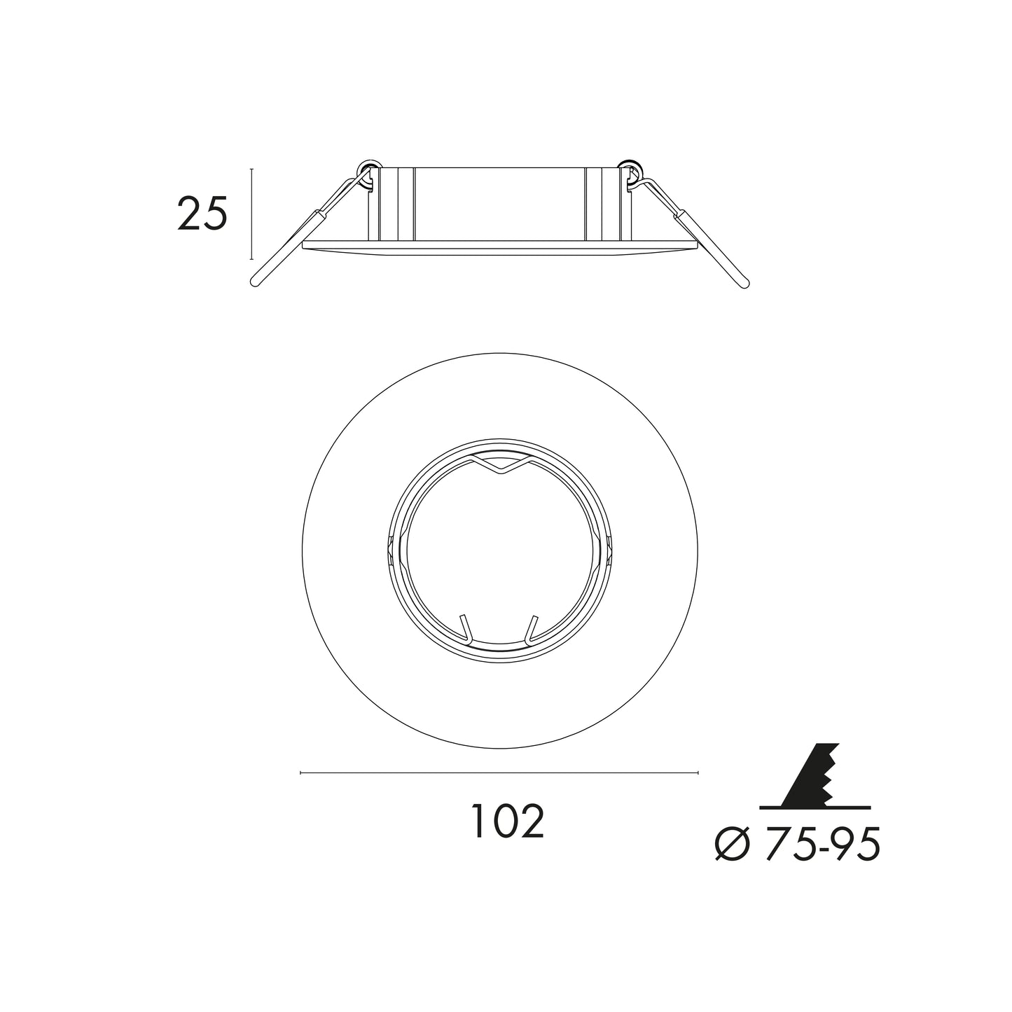 Įleidžiamas šviestuvas 639D-90