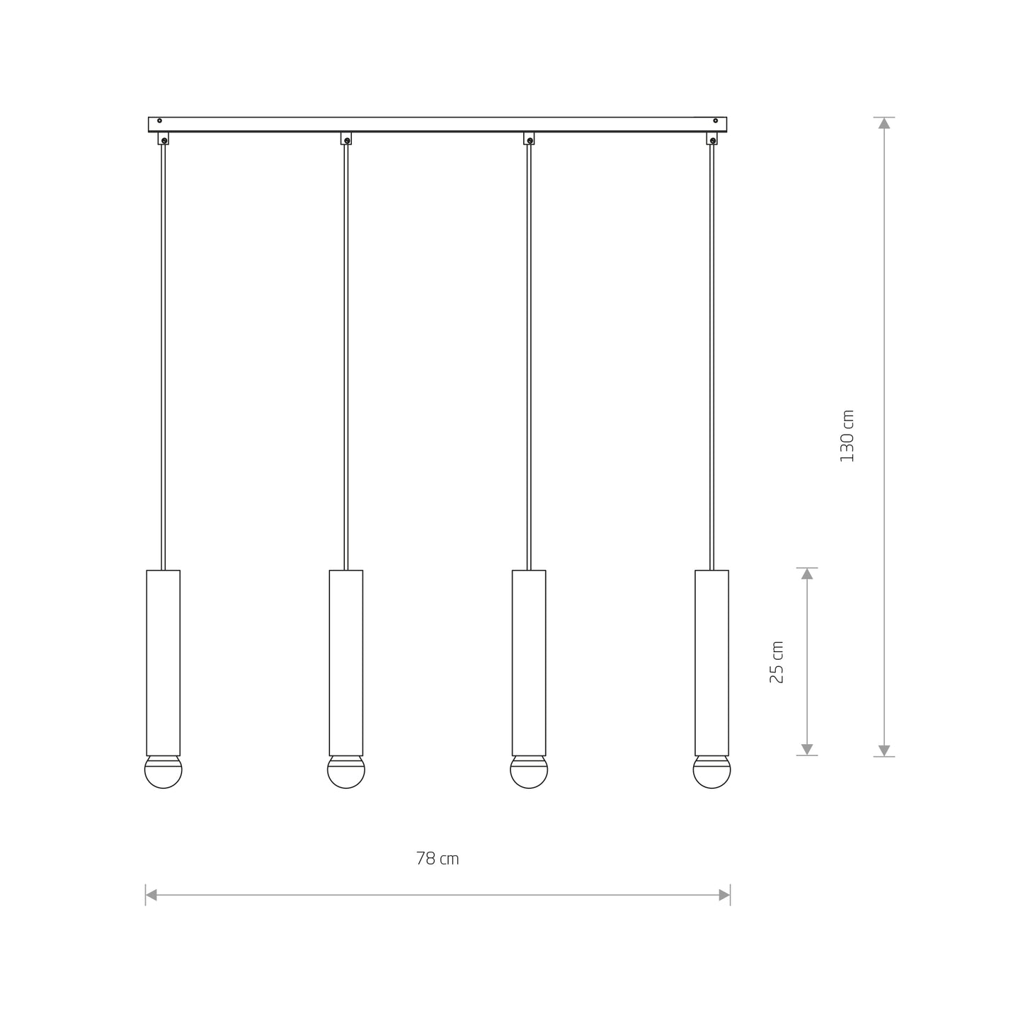 Modernus pakabinamas šviestuvas BATON 7853