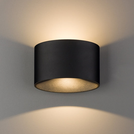 Sieninis lauko šviestuvas 2x5W ELLIPSES LED black 8182