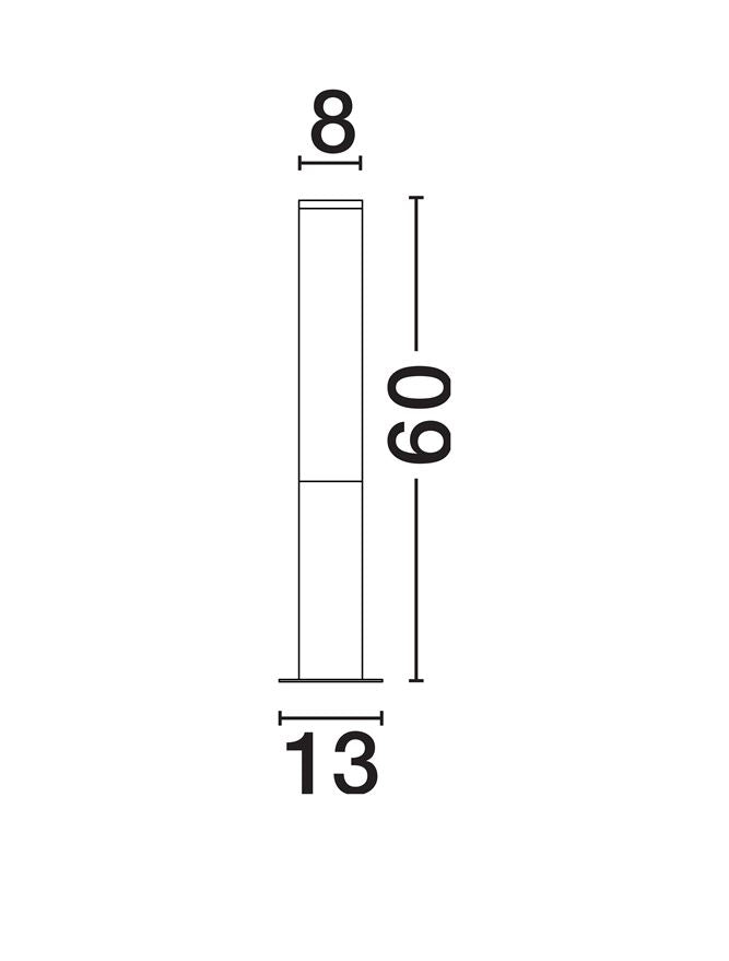 Lauko pastatomas šviestuvas TUBE 9030805
