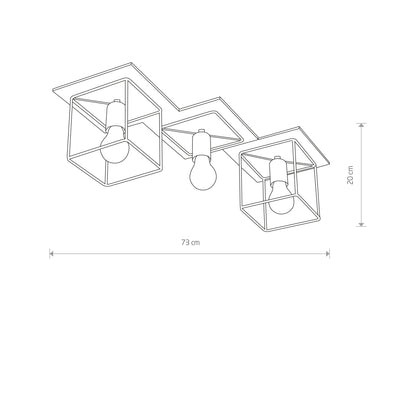 Lubinis šviestuvas COBA ANTIQUE 9043