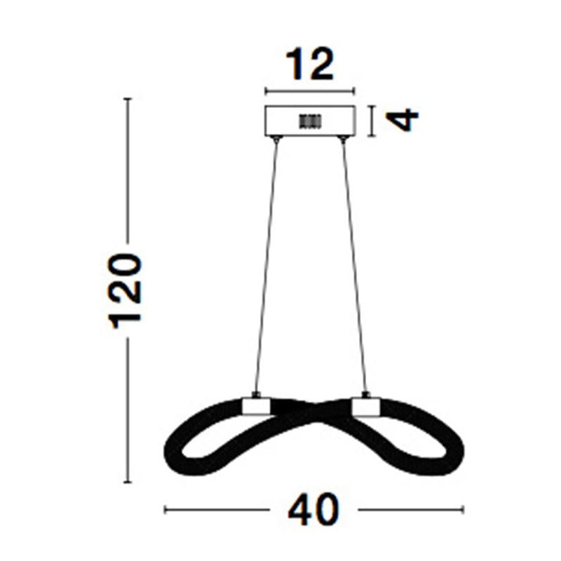 Modernus pakabinamas šviestuvas CERELIA 3000K 15W 9082094