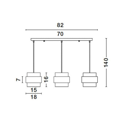 Modernus pakabinamas šviestuvas SIANNA 9236382