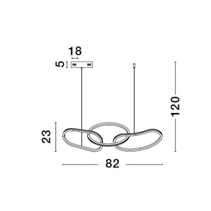 Modernus pakabinamas šviestuvas GIRISH 9248110