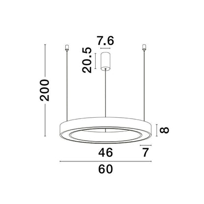 Modernus pakabinamas šviestuvas MORBIDO 9345638