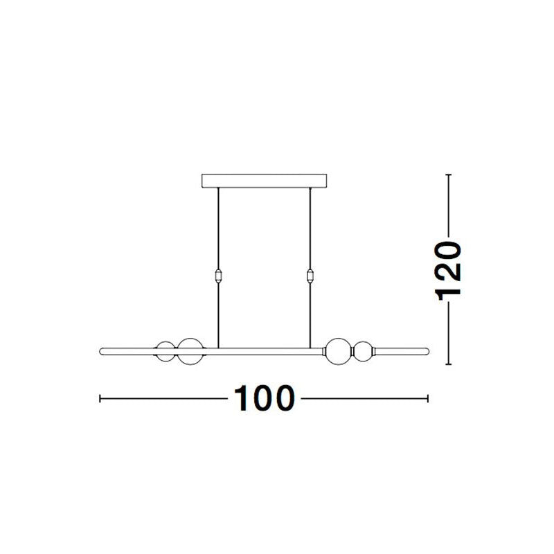 Modernus pakabinamas šviestuvas CELIA 3000K 44.2W 9820603