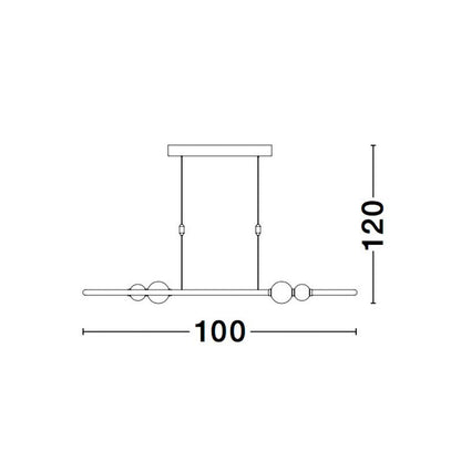 Modernus pakabinamas šviestuvas CELIA 3000K 44.2W 9820603