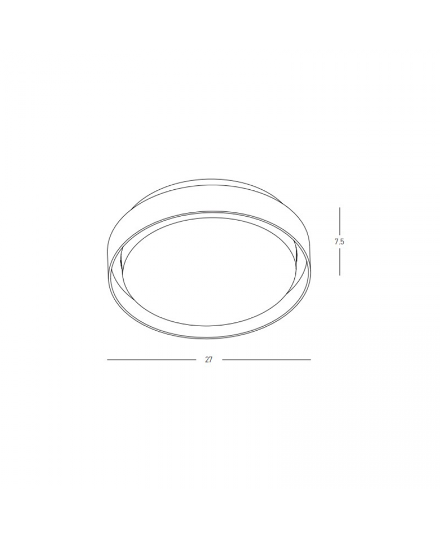 Lauko lubinis šviestuvas 20W 3000K Graphite E327