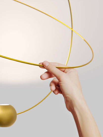 Prabangus pakabinamas šviestuvas ELARA auksinis 33W 20621 5030U