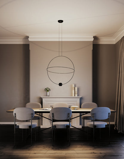 Prabangus pakabinamas šviestuvas ELARA juodas 33W 20621 2230U