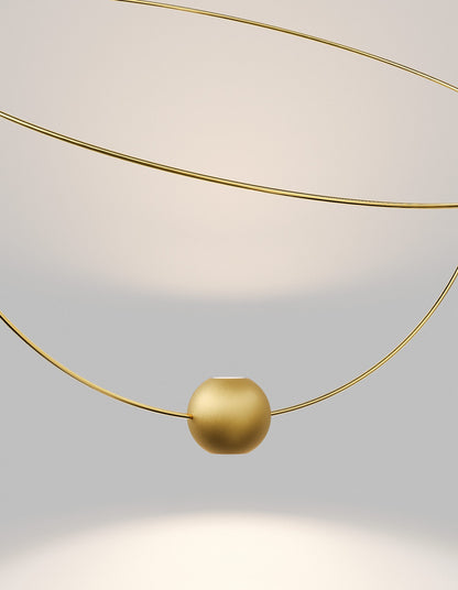 Prabangus pakabinamas šviestuvas ELARA auksinis 33W 20621 5030U