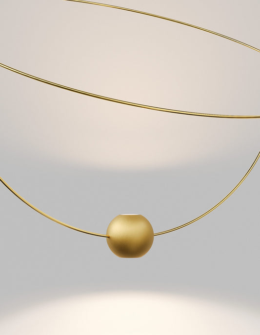 Prabangus pakabinamas šviestuvas ELARA auksinis 33W 20621 5030U