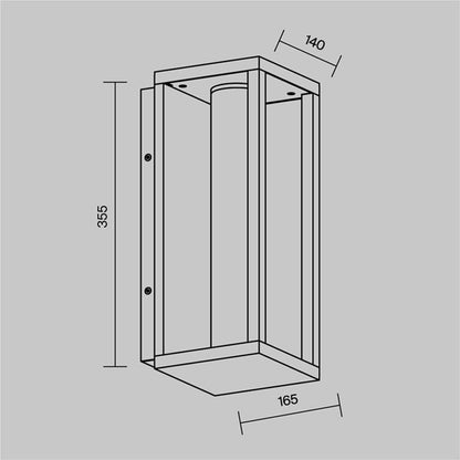 Sieninis lauko šviestuvas Expo 3000K 12W IP54 O480WL-L12B3K
