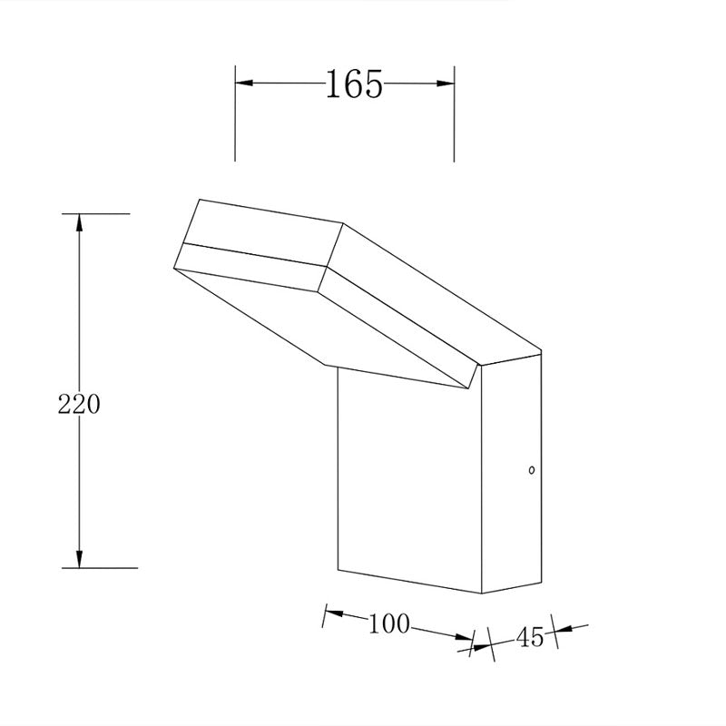 Sieninis lauko šviestuvas PASO O595WL-L12B3K