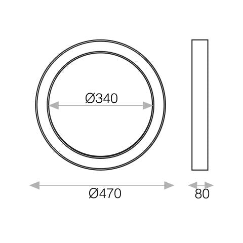 Lubinis šviestuvas "Aliso" 40W P3742071N