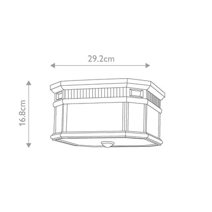Lauko lubinis šviestuvas FE-COTSLN-F-BK