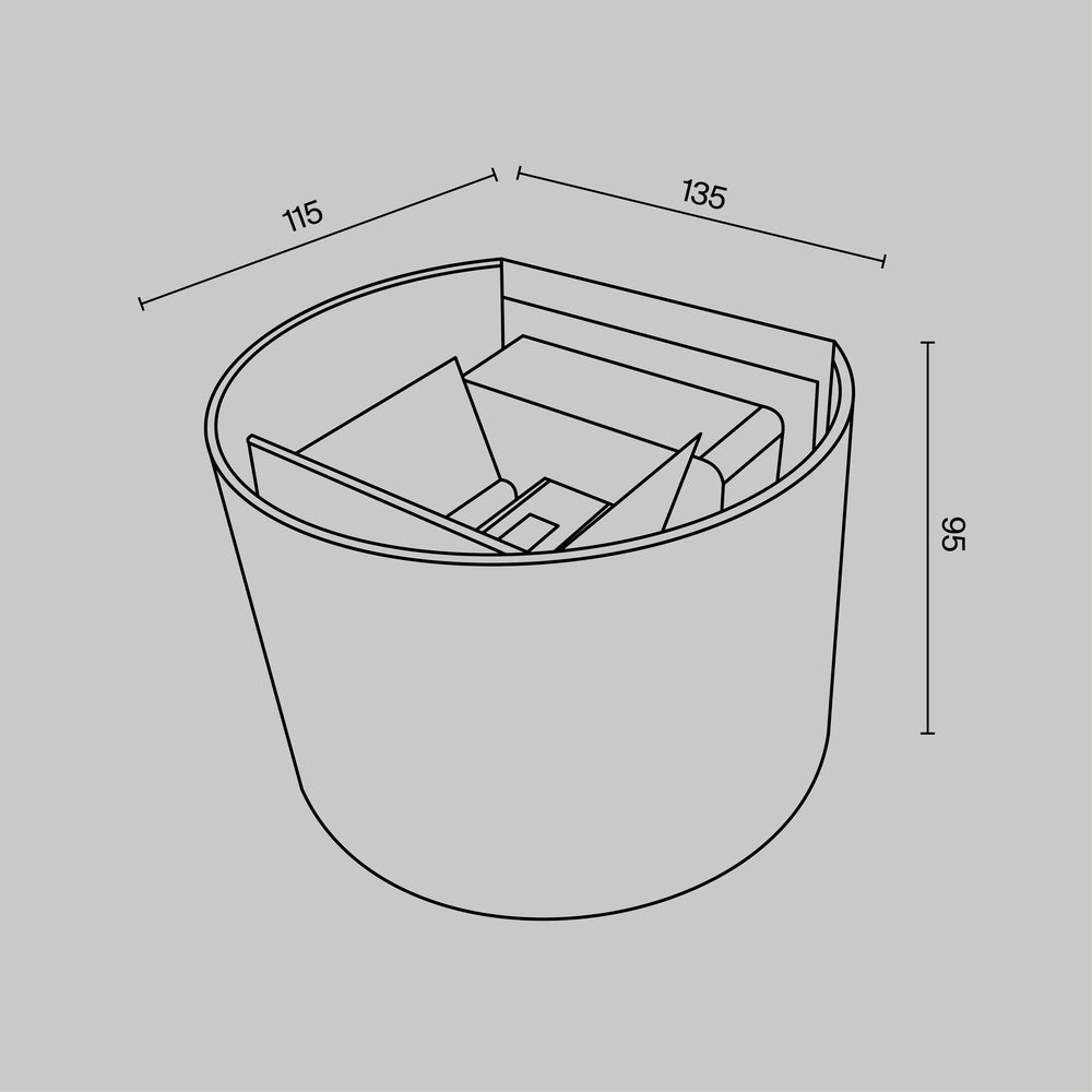 Sieninis lauko šviestuvas Fulton 6W O573WL-L6B