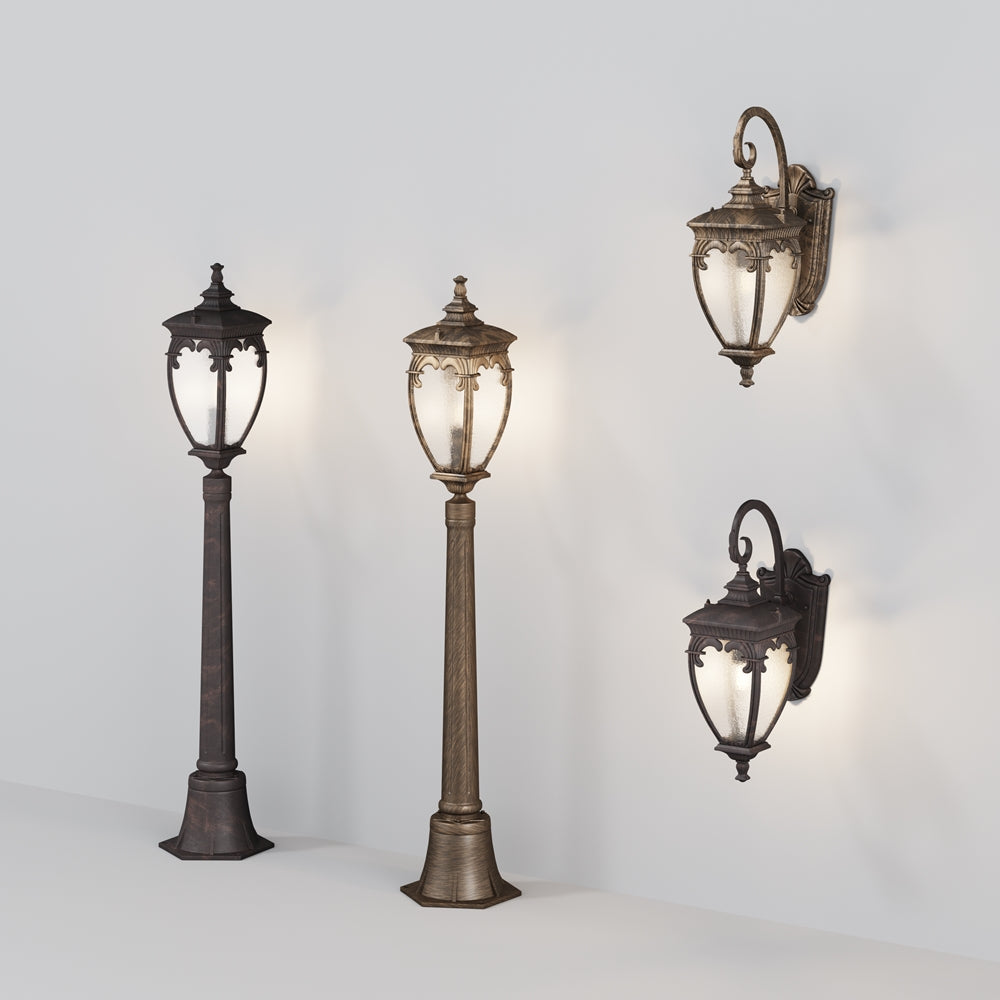 Lauko pastatomas šviestuvas Fleur E27 O414FL-01BZ1